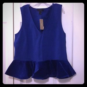 🆕J.Crew peplum top